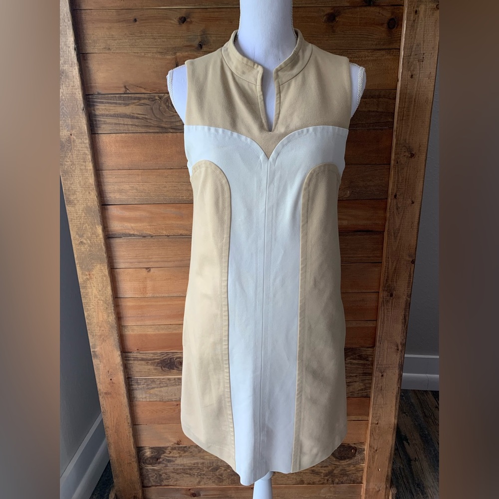 LILLY PULITZER Women's Beige White Shift Dress Size 6